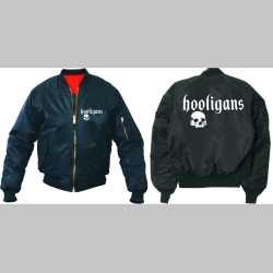 Hooligans   - zimn&aacute; leteck&aacute; bunda BOMBER typu MA-1 z pevn&eacute;ho materi&aacute;lu s mas&iacute;vnym zipsom na zap&iacute;nanie 100%nyl&oacute;n, čiastočne vodeodoln&aacute;